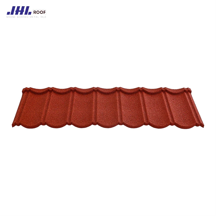 0.45mm Thick Color Stone Coated Metal Roof Tiles Aluzinc Roofing Sheets in Nigeria Roof Tile For Villa Building