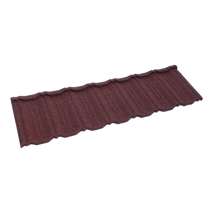 Colored Classic Stone Coated Steel Roofing Tile