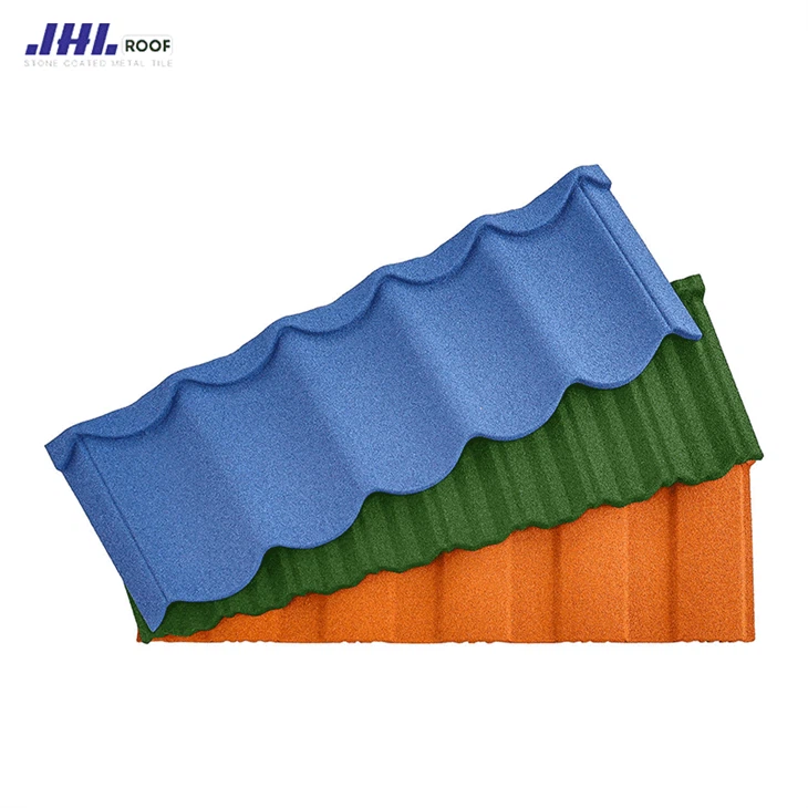 Traditional Style 0.35mm Lightweight Zinc Steel Galvalume Roof Tiles Stone Coated Metal Roofing Sheet For Apartment Use